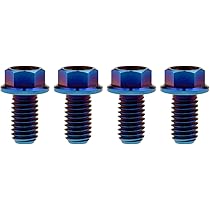Rison Titanium Bolts Titanium Flanged Hex Head Bolt M10x1.25x40mm